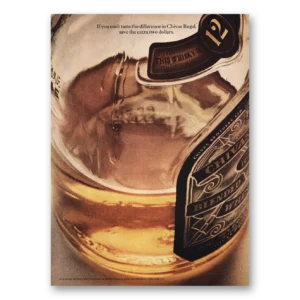 1963 Chivas Regal Print Ad | Save The Extra Two Dollars