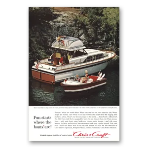 1963 Chris Craft Print Ad | Constellation Fun