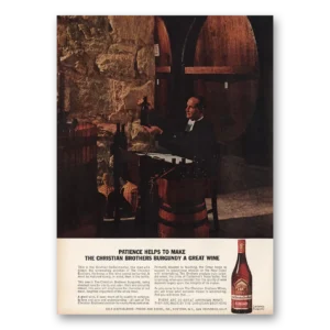 1963 Christian Brothers Print Ad | Patience
