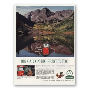 1963 Cities Service Print Ad | Big Gallon