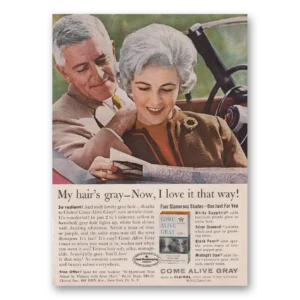 1963 Clairol Come Alive Gray Print Ad | I Love It