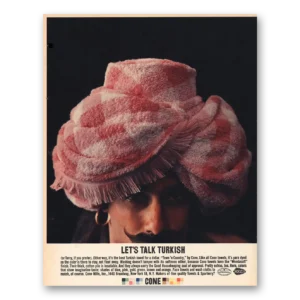 1963 Cone Mills Print Ad | Lets Talk Turkish