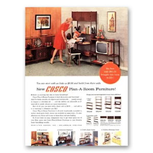 1963 Cosco Furniture Print Ad | Room Furniture