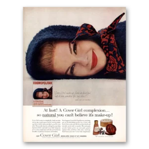 1963 Cover Girl Make Up Print Ad | Lois Heyl
