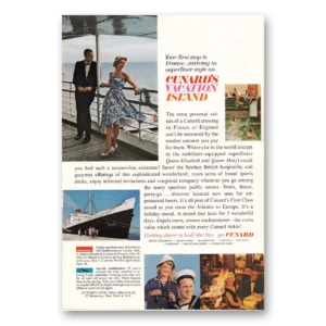 1963 Cunard Print Ad | Superliner Style