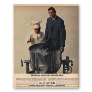 1963 Dan River Print Ad | Add Salt And Boil Dansport Plaids