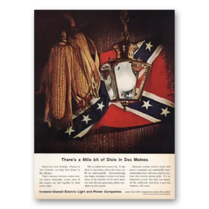1963 Investor Owned Electric Print Ad | Little Bit Of Dixie Des Moines
