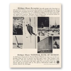 1963 National Bank of Detroit Print Ad | Michigan Means