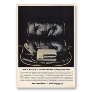1963 Dictaphone Print Ad | Time Master