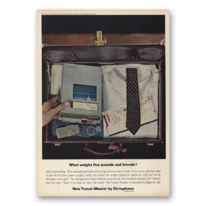 1963 Dictaphone Print Ad | Travel Master