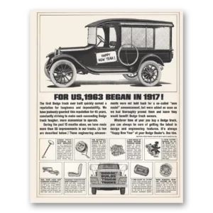 1963 Dodge Trucks Print Ad | For Us Began