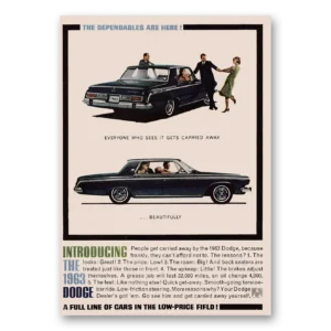 1962 Dodge Print Ad | Carried Away