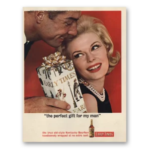 1963 Early Times Whisky Print Ad | Perfect Gift