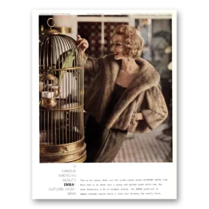 1963 Emba Mink Print Ad | Autumn Haze