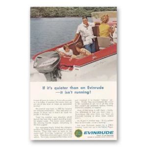 1963 Evinrude Print Ad | Quieter