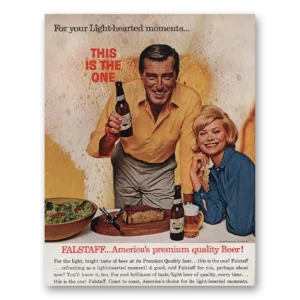 1963 Falstaff Beer Print Ad | Lighthearted
