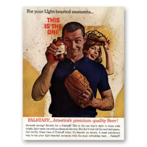1963 Falstaff Beer Print Ad | Lighthearted