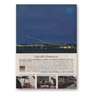 1963 First National City Bank Print Ad | Take Off