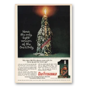 1963 Old Fitzgerald Whiskey Print Ad | Light Version