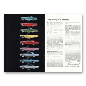 1963 Ford Thunderbird Print Ad | Story Classic