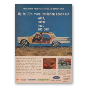 1963 Ford Print Ad | More Insulation
