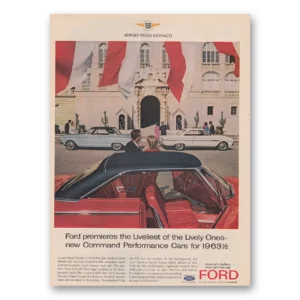 1963 Ford Print Ad | Monaco