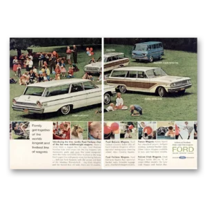1963 Ford Wagons Print Ad | Get Together