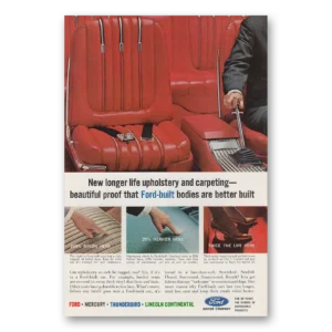 1963 Ford Motor Company Print Ad | Upholstery