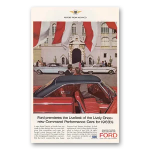 1963 Ford Print Ad | Liveliest Lively