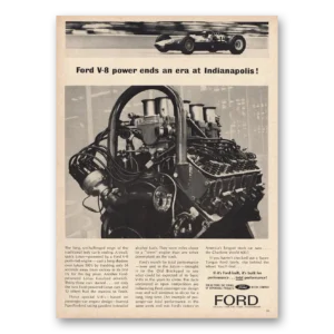 1963 Ford Motor Company Print Ad | Indianapolis