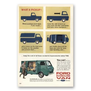 1963 Ford Econoline Van Print Ad | Move The Cab Forward