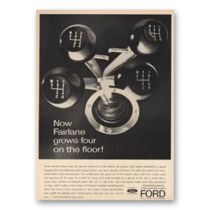 1963 Ford Fairlane Print Ad | Four On The Floor
