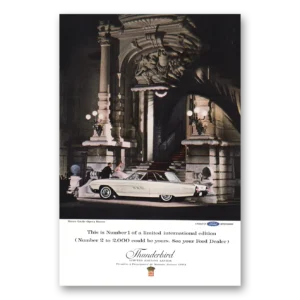 1963 Ford Thunderbird Print Ad | Monte Carlo Opera