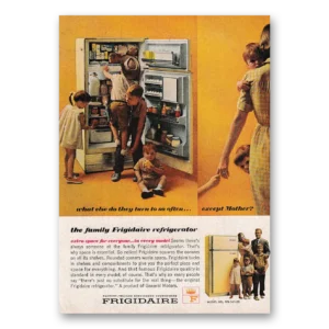 1963 Frigidaire Refrigerator Print Ad | Except Mother