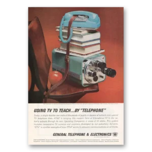 1963 General Telephone GTE Print Ad | Teach By Telephone