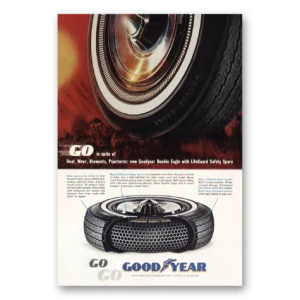 1963 Goodyear Tires Print Ad | Blowouts Puncture