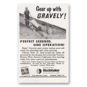 1963 Gravely Print Ad | Perfect Seedbed