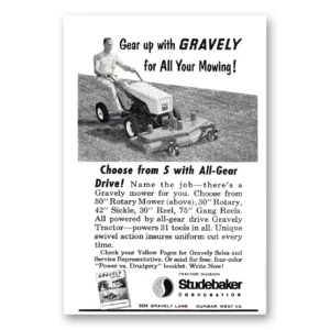 1963 Gravely Tractors Print Ad | Gear Up