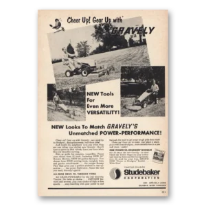 1963 Gravely Print Ad | Cheer Up Gear Up