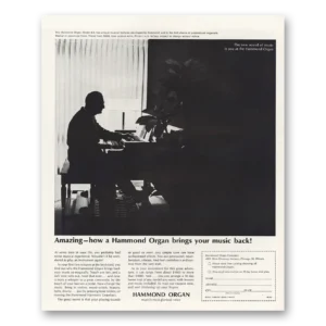 1963 Hammond Organ Print Ad | Amazing