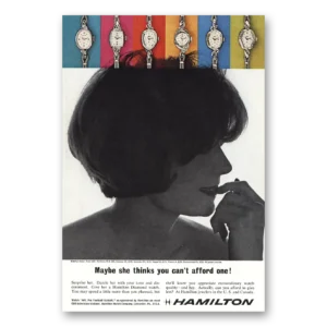 1963 Hamilton Watch Print Ad | She Thinks