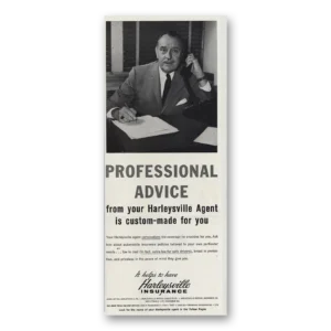 1963 Harleysville Insurance Print Ad | Advice