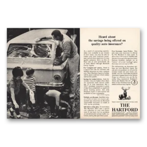 1963 Hartford Insurance Print Ad | Auto Insurance