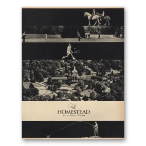 1963 Homestead Print Ad | Hot Springs Virginia