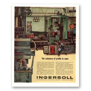 1963 Ingersoll Milling Machine Print Ad | Substance Profits