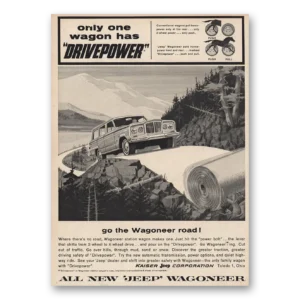1963 Jeep Wagoneer Print Ad | Drivepower