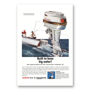 1963 Johnson Sea Horse Motors Print Ad | Boss Big Water