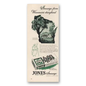 1963 Jones Dairy Farm Print Ad | Wisconsins Dairyland