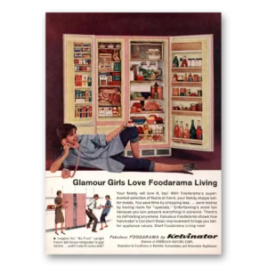 1963 Kelvinator Refrigerator Print Ad | Glamour Girls