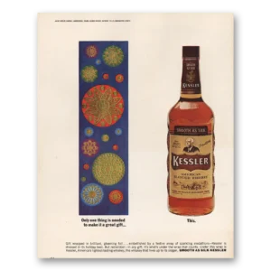 1963 Kessler Whiskey Print Ad | One Thing
